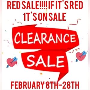 RED SALE! HOME! IF IT IS RED, IT IS ONSALE!!! FEBRUARY 8TH -28TH ! MAKE OFFER!
